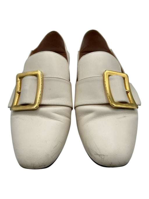 Bally Shoe Size 40 Cream Leather Slip On Box Included Convertible Loafers Cream / 40