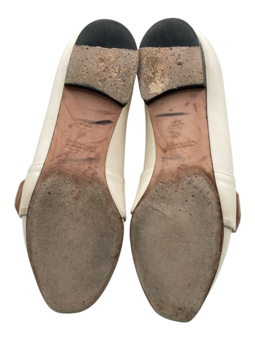 Bally Shoe Size 40 Cream Leather Slip On Box Included Convertible Loafers Cream / 40