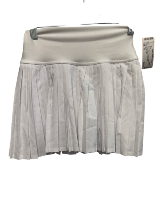 Alo Size XS White Polyester Athletic Tennis Flowy Waistband Skirt White / XS
