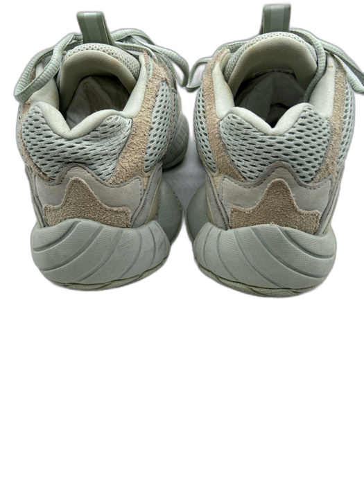 Adidas Yeezys Shoe Size 7.5 Greige Leather Perforated Low Top Sneakers Greige / 7.5
