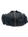 Alexander Wang Black Leather Silvertone hardware Zip Detail Backpack Bag Black