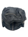 Alexander Wang Black Leather Silvertone hardware Zip Detail Backpack Bag Black