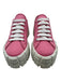 Prada Shoe Size 39 Pink & White Nylon Platform lace up Box & Bag inc Shoes Pink & White / 39