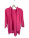 Tuckernuck Size L Hot pink Polyester Ruffle Collar Tie Neck Long Sleeve Dress Hot pink / L
