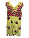Marc Jacobs Size 10 Yellow & Multi Rayon & Silk floral print Sleeveless Dress Yellow & Multi / 10