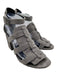 Alexander Wang Shoe Size 38 Grey Suede Gladiator Ankle Buckle Block Heel Sandals Grey / 38