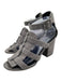 Alexander Wang Shoe Size 38 Grey Suede Gladiator Ankle Buckle Block Heel Sandals Grey / 38