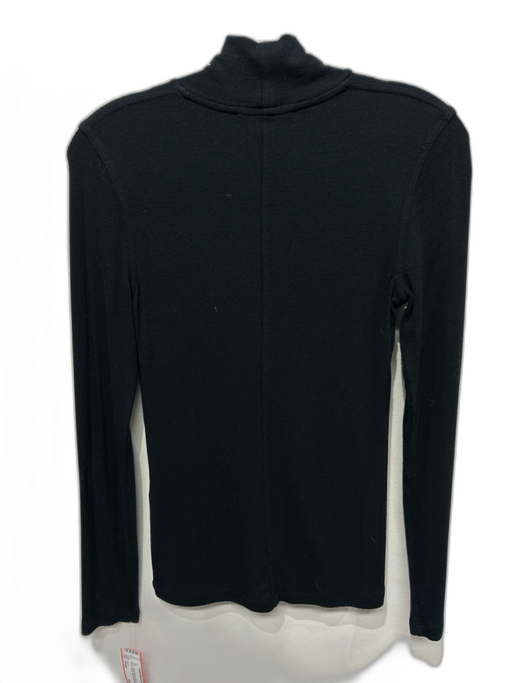 Frame Size Small Black Long Sleeve Ribbed Mock Neck Top Black / Small