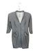 Alexander McQueen Size 48 White & Black Virgin Wool Houndstooth Front Zip Dress White & Black / 48