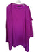 Tom and Linda Platt Size 10 Purple Sleeveless Back Zip Midi Coat Dress Set Purple / 10