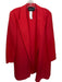 Lafayette 148 Size M Tomato Wool Lapel Long Sleeve Full length Coat Tomato / M