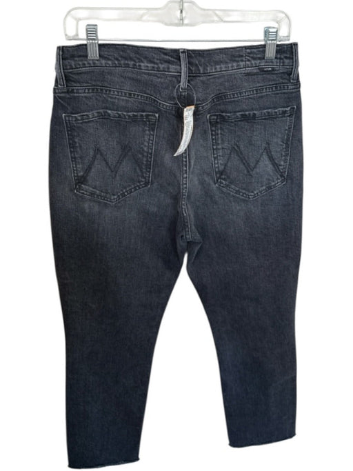 Mother Superior Size 31 Charcoal Cotton Blend High Waist Straight Leg Jeans Charcoal / 31