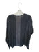 Vince Size 10 Black & White Silk Long Sleeve Pinstripe Split Neck Top Black & White / 10