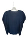 Vince Size M Navy Silk Cap Sleeve V Neck Embroidered Top Navy / M