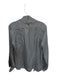 Ralph Lauren Black Size 10 Black & Gray Silk Long Sleeve Striped Button Down Top Black & Gray / 10