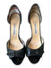 Manolo Blahnik Shoe Size 39.5 Black Raffia & Leather Stiletto Buckle Sandals Black / 39.5