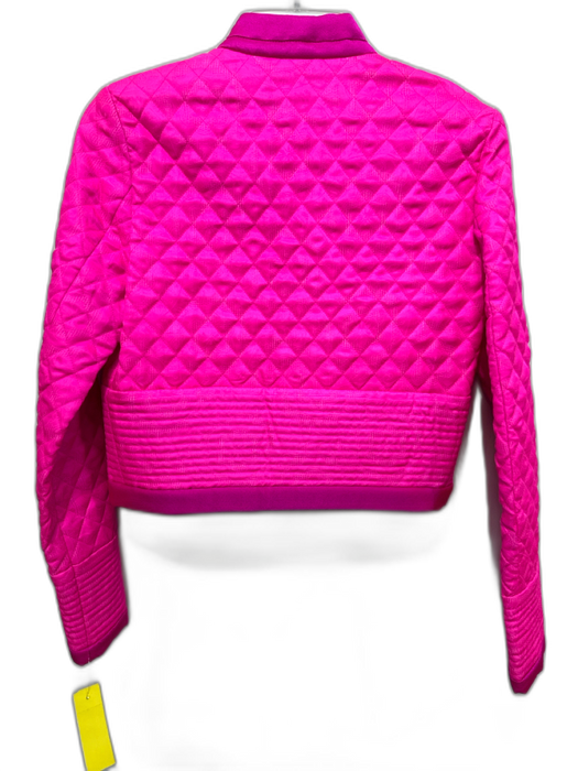 Isabel Marant Size S / 36 Hot pink Silk Hook & Eye Quilted Long Sleeve Jacket Hot pink / S / 36
