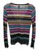 M Missoni Size S / 40 Purple, Black, Blue Merino Wool Open Front Cardigan Purple, Black, Blue / S / 40