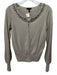 Escada Size S / 34 Beige Virgin Wool Beaded Chain Button Down Sweater Set Beige / S / 34