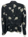 Etro Size S / 40 Black, Gold, Silver Cotton Blend Floral Jacquard Button Jacket Black, Gold, Silver / S / 40