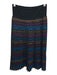 Missoni Size S / 40 Purple, Brown, Black Wool Pleated Abstract Skirt Set Purple, Brown, Black / S / 40