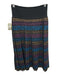 Missoni Size S / 40 Purple, Brown, Black Wool Pleated Abstract Skirt Set Purple, Brown, Black / S / 40