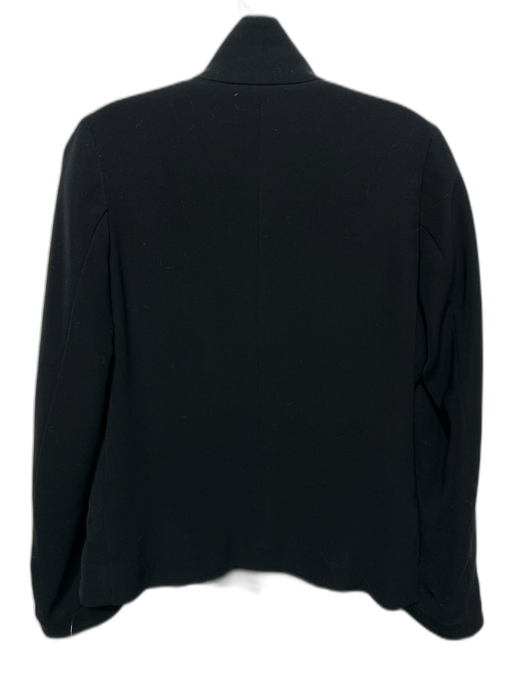 Giorgio Armani Size S Black Polyester Long Sleeve Zip Jacket Black / S