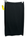 Salvatore Ferragamo Size L Black Fleece Wool Elastic Waist Pencil Skirt Black / L