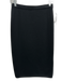 Salvatore Ferragamo Size L Black Fleece Wool Elastic Waist Pencil Skirt Black / L