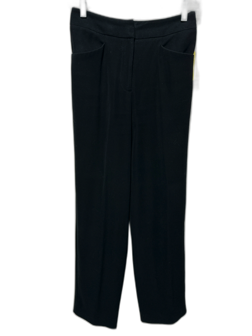 Giorgio Armani Size S / 40 Black Polyester Pockets Straight Leg Pants Black / S / 40