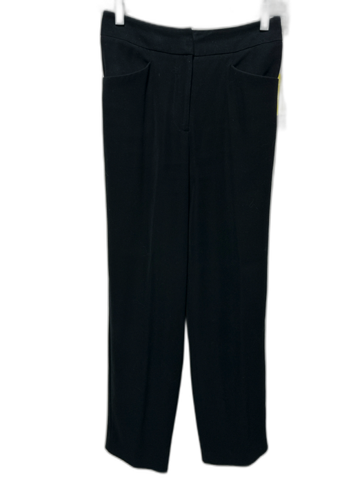 Giorgio Armani Size S / 40 Black Polyester Pockets Straight Leg Pants Black / S / 40