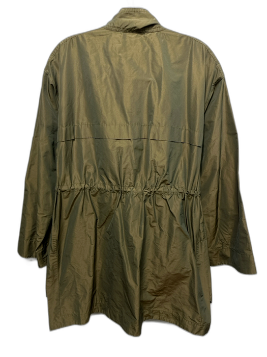 Lafayette 148 Size S Brown Polyester Zip Front Drawstring Long Sleeve Jacket Brown / S