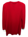 St John Size P Red Wool Blend Long Sleeve Button Front Gold button Sweater Red / P
