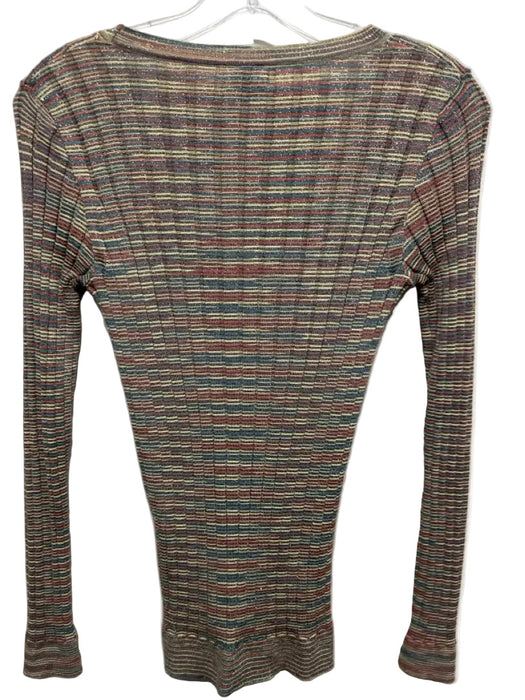 M Missoni Size S / 40 Yellow, blue, red Polyamide Button Shimmer Cardigan