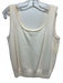 St. John Size S White Wool Blend Sleeveless Scoop Neck Shell Top Top White / S