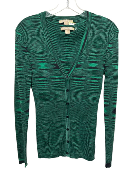 Michael Kors Collection Size S Green & Black Cashmere Chevron Sweater Set Green & Black / S