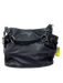 Prada Black Leather Silver Hardware Tote Side Pockets Bag Black / L