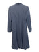Giorgio Armani Size 38 / S Slate Blue Wool & Cashmere stand collar Pleat Coat Slate Blue / 38 / S