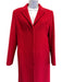 Gianni Versace Size 40 Red Wool Blend Lapel Back Slit Buttons Vintage Coat Red / 40