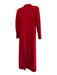 Gianni Versace Size 40 Red Wool Blend Lapel Back Slit Buttons Vintage Coat Red / 40