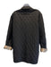 Burberry Size S Black Polyester Quilted Novacheck Lining Collar Button Jacket Black / S
