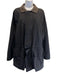 Loro Piana Size S Black & Brown Nylon Leather Collar Drawstring Parka Coat Black & Brown / S