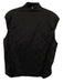 Loro Piana Size S Black Nylon Fleece Lined Ribbed Trim Zip Vest Black / S