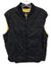 Loro Piana Size S Black Nylon Fleece Lined Ribbed Trim Zip Vest Black / S
