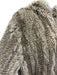 Yves Salomon Size 38 / S Gray Rabbit Stripe Hood Zip Jacket Gray / 38 / S