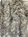 Yves Salomon Size 38 / S Gray Rabbit Stripe Hood Zip Jacket Gray / 38 / S