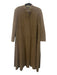 Giorgio Armani Size S Gray Green Wool Blend Paneled Button Down Full Length Coat Gray Green / S