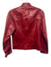 Roots Size S Red Leather Zip Snap Collar Moto Jacket Red / S