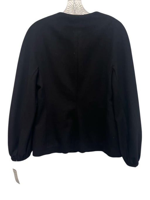 Marlowe Size 2 Black Wool Zipper gathered cuffs Belted Jacket Black / 2