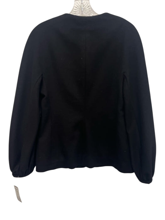 Marlowe Size 2 Black Wool Zipper gathered cuffs Belted Jacket Black / 2